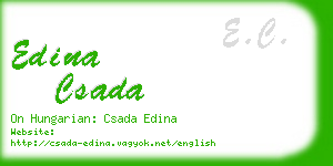 edina csada business card